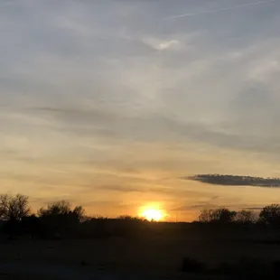 Sunset at the Moore Fish Farm