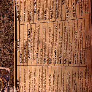 Menu Most the local is made here