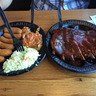 BBQ ribs plate