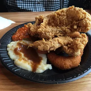 Fried chicken plate