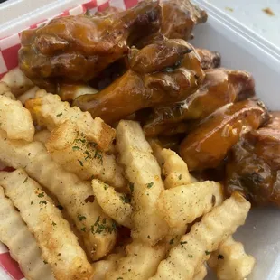 Golden Wings and Fries