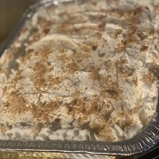 Banana pudding 
$35whole pan
$8 cup