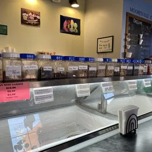 a display of ice cream