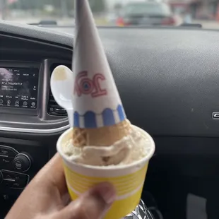 Butter pecan ice cream (small)