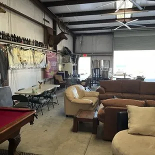 the inside of the building