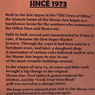 History