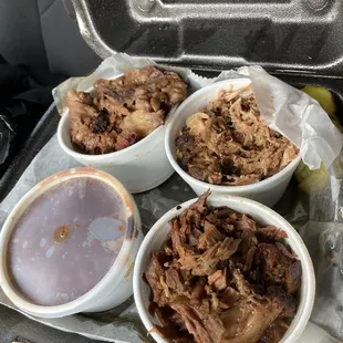 Three Meat Combo w beans