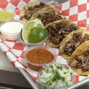Smoked brisket tacos
