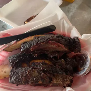 Beef ribs (2) $4