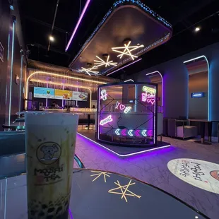 a cold beverage in a glass