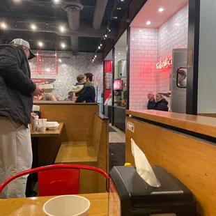 sushi and sashimi, interior