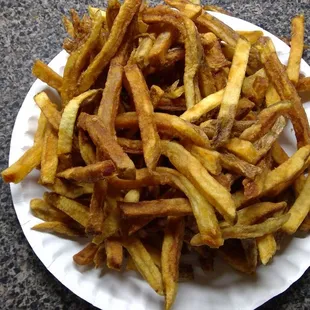 Fries were not edible. Overcooked and lacking potato.
