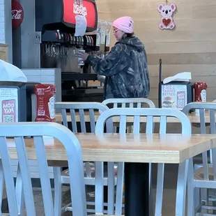 Broken fountain drinks...