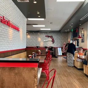 the interior of a restaurant