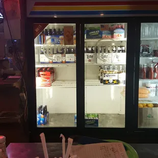 Sparse beer selection.