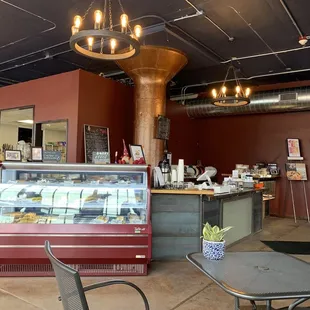 the interior of the restaurant