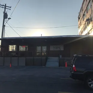 Sunrise over the north side