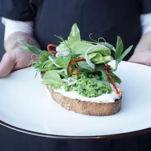 English Pea Toast