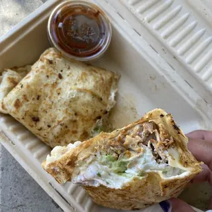 Hearty serving of Super Carnitas Quesadilla