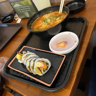 1. Ramen Half Morak Kimbap