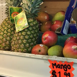 pineapples and apples