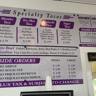 Lunch Menu