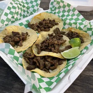 5 mini tacos