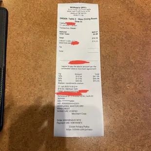 Showing the tip suggestions.