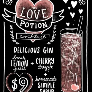 Wizard World 2022:
Oct 1st to Oct 31st.
Love Potion Cocktail.