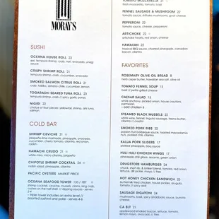 Lunch Menu