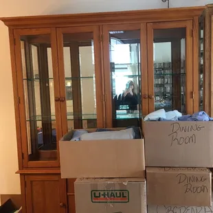 boxes stacked on top of each other