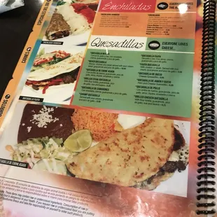 Huge menu!