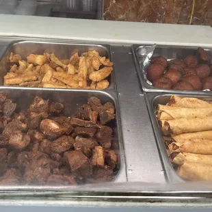 a variety of food items