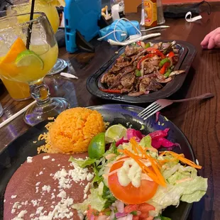 Steak fajitas