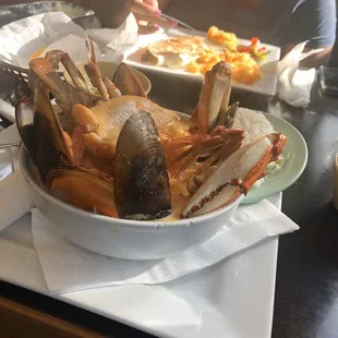 Honduran seafood soup