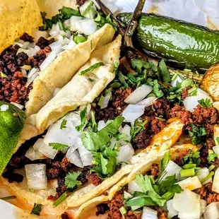 Chorizo Tacos (takeout)