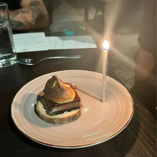 s'mores bday dessert