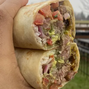 Carne asada burrito