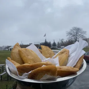 Empanadas (big) queso, beef and chicken flavors