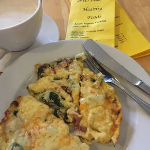 Frittata and chai latte, best in the north woods!