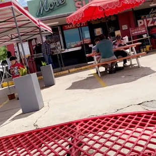 the outside of the store