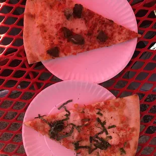 Margherita n Meatball slices