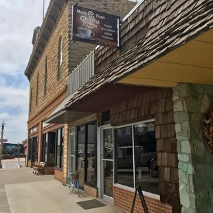 the outside of the building