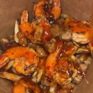 Surf and Turf Fries with sweet chili