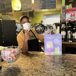  man drinking a cup of coffee