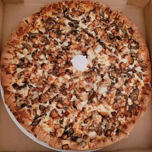 a pizza in a box