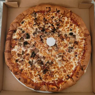 a pizza in a box
