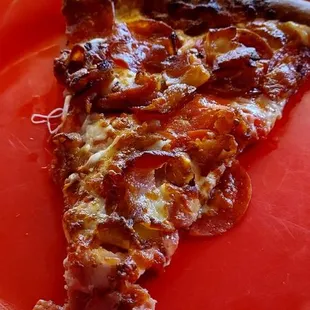 Pepperoni bacon pizza