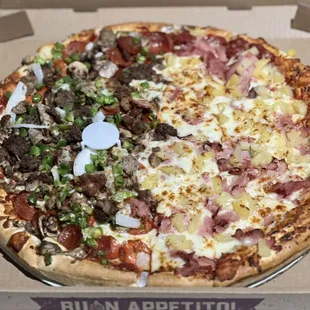 1/2 combination &amp; 1/2 Hawaiian