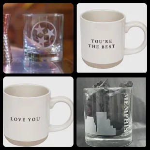 Wide array of mugs, Memphis gifts &amp; Tennessee too